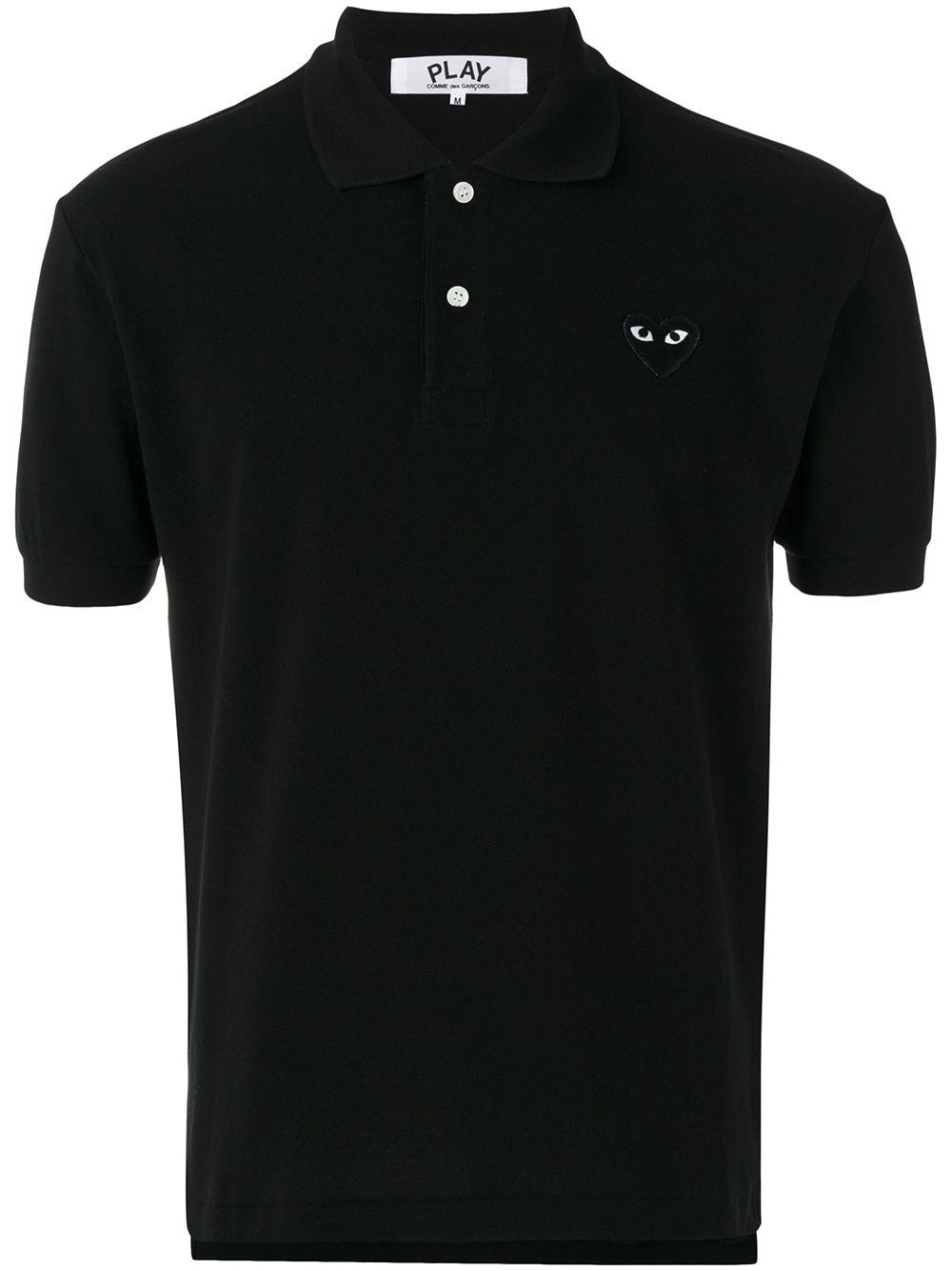 embroidered logo polo shirt by COMME DES GARCONS