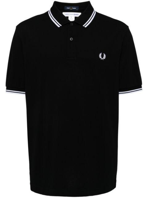 embroidered logo polo shirt by COMME DES GARCONS