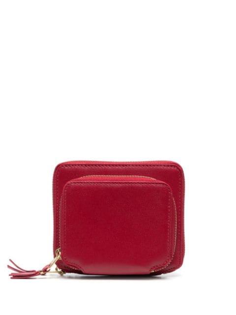external-pocket leather wallet by COMME DES GARCONS