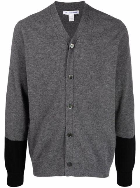fine-knit button-up cardigan by COMME DES GARCONS