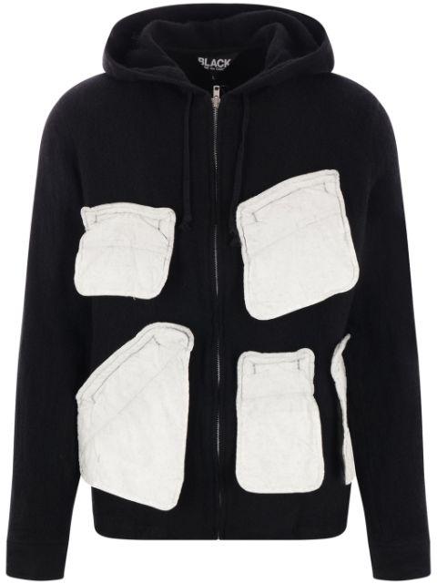 flap-pocket hoodie by COMME DES GARCONS