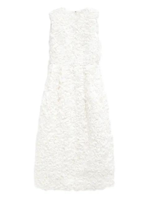 floral-appliqué midi dress by COMME DES GARCONS