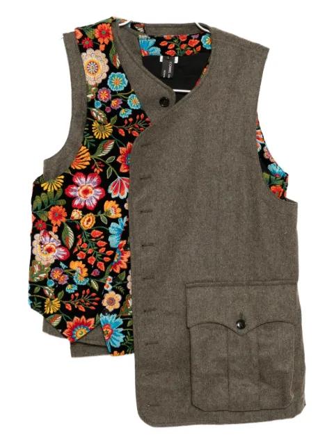 floral-embroidered gilet by COMME DES GARCONS