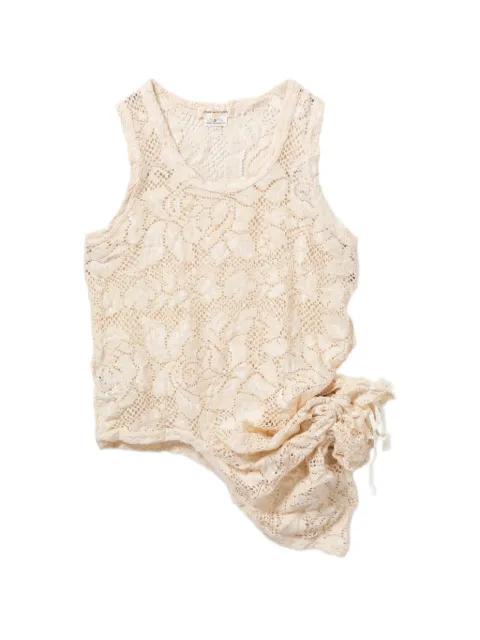 floral-embroidered vest by COMME DES GARCONS