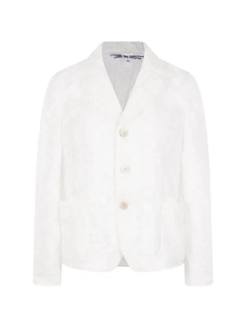floral-jacquard blazer by COMME DES GARCONS