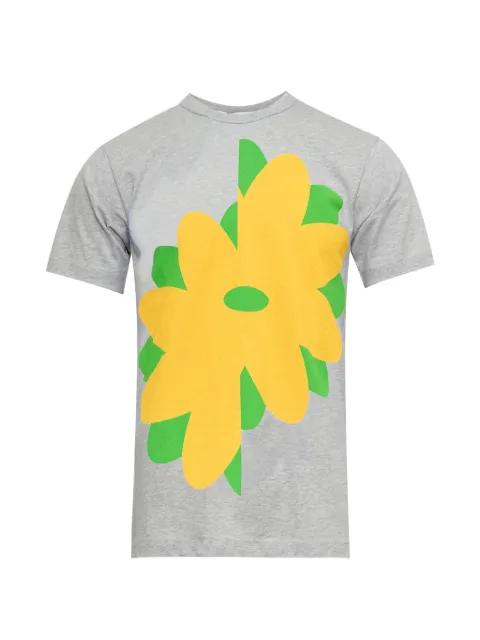 floral-print T-shirt by COMME DES GARCONS