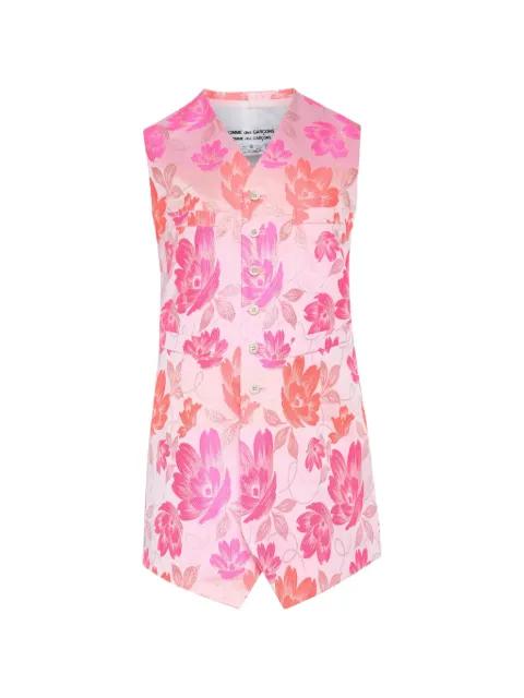 floral-print vest by COMME DES GARCONS