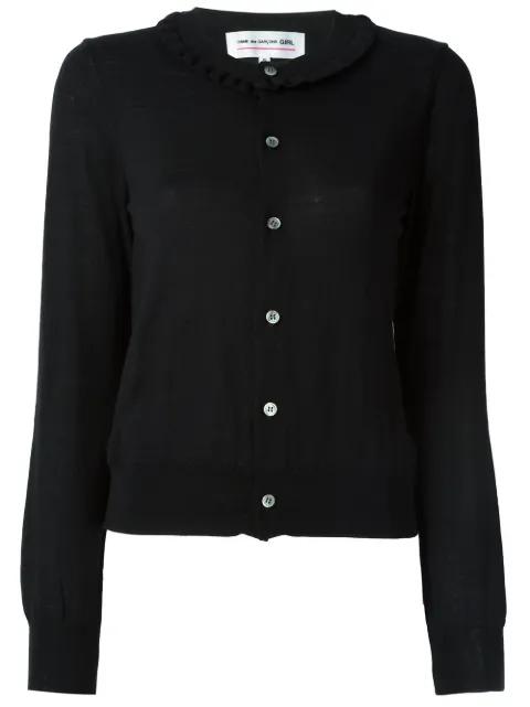 frill neck cardigan by COMME DES GARCONS