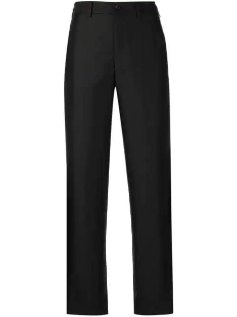 fringed straight-leg tailored trousers by COMME DES GARCONS