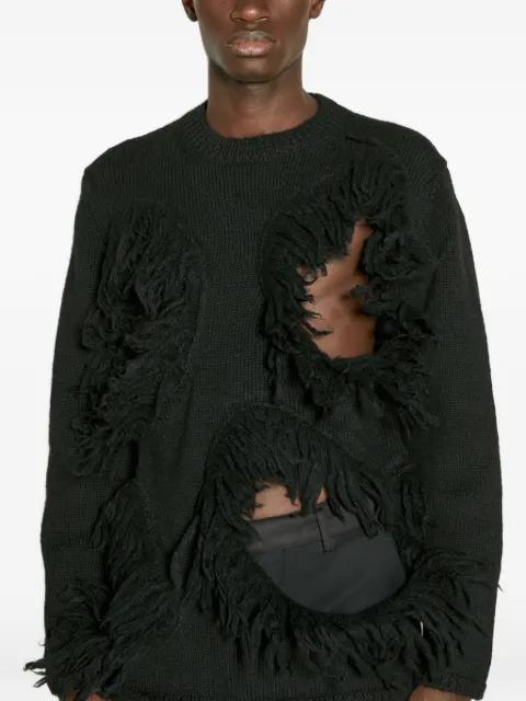 fringed sweater by COMME DES GARCONS