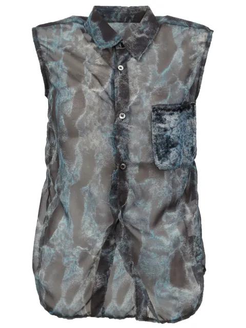 front pocket see-through top by COMME DES GARCONS
