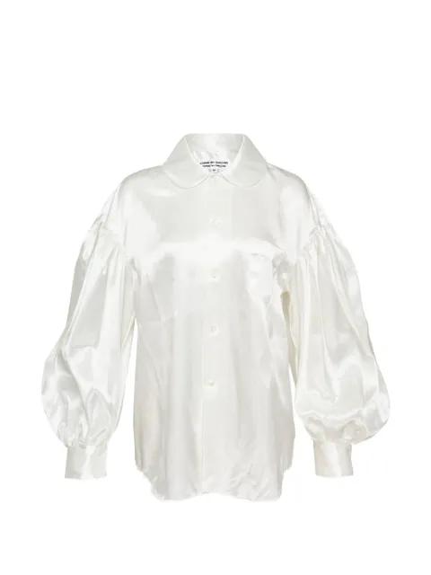 garment-washed puff-sleeve blouse by COMME DES GARCONS