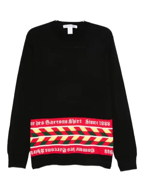 geometric-pattern crew-neck sweater by COMME DES GARCONS