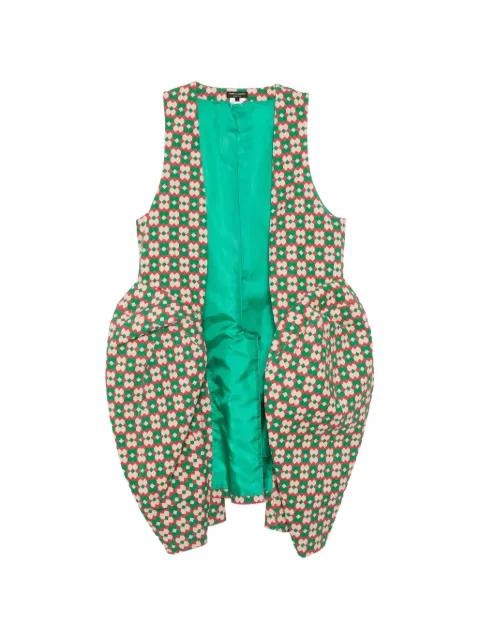 geometric-pattern sculptural coat by COMME DES GARCONS