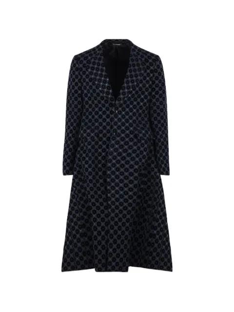 geometric-pattern single-breasted coat by COMME DES GARCONS