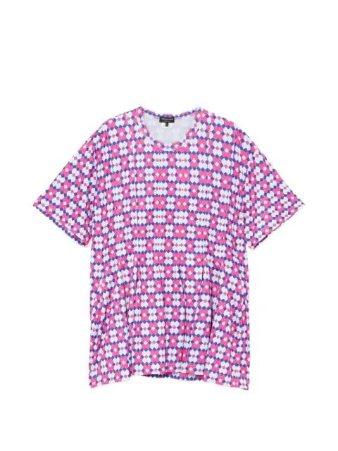 geometric-print T-shirt by COMME DES GARCONS