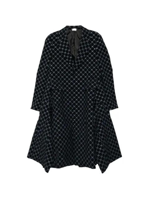 geometric-print coat by COMME DES GARCONS
