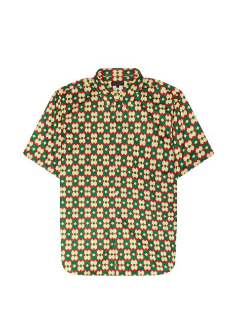 geometric-print short-sleeve shirt by COMME DES GARCONS