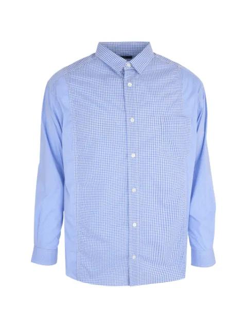 gingham panel shirt by COMME DES GARCONS