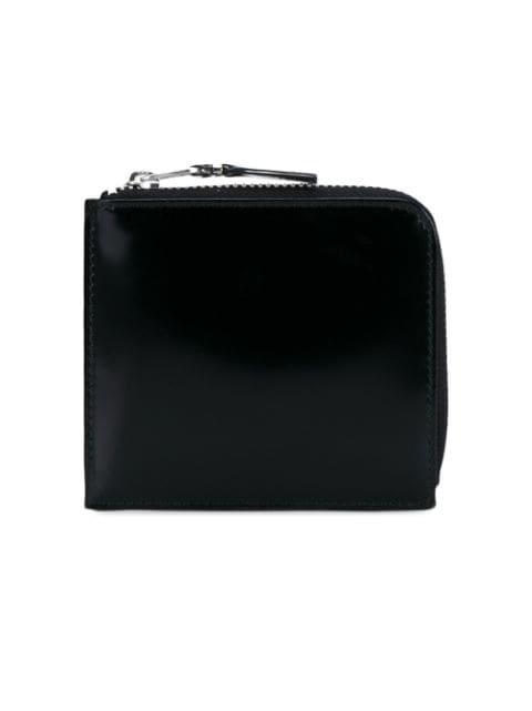 glossy half-zip wallet by COMME DES GARCONS