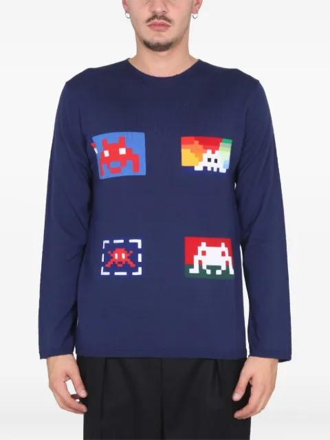 graphic crewneck knitwear by COMME DES GARCONS