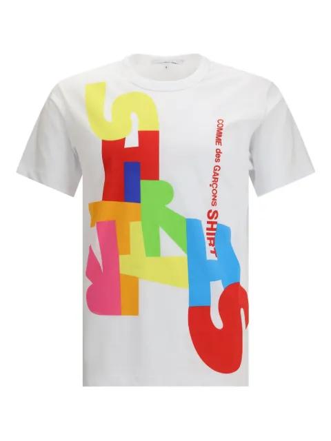 graphic-letters T-shirt by COMME DES GARCONS