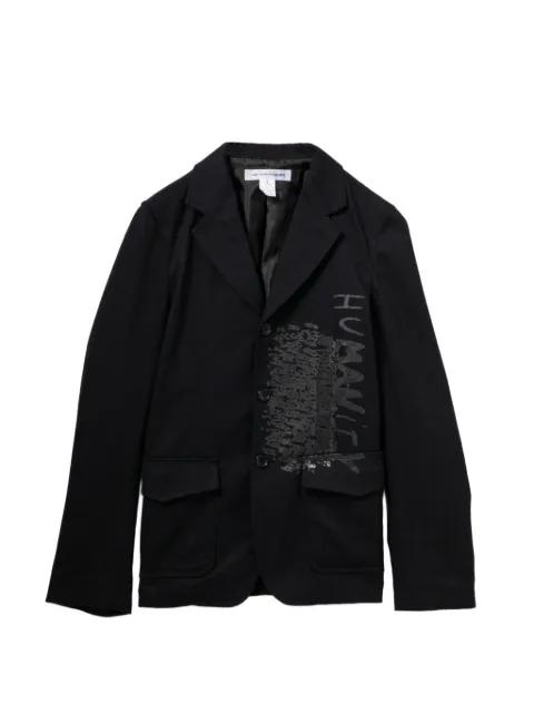 graphic-print blazer by COMME DES GARCONS