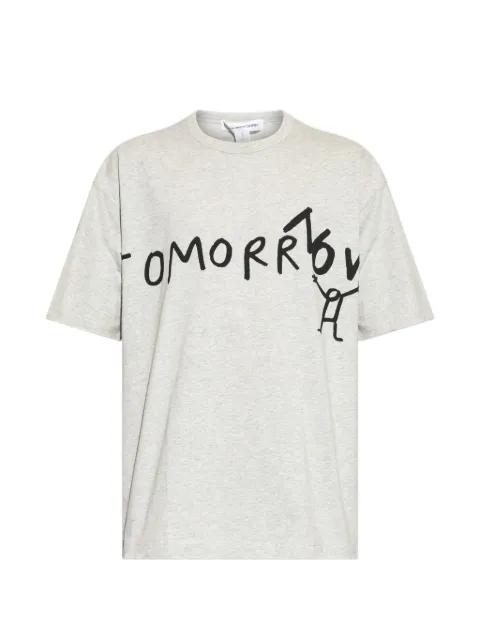 graphic-print cotton T-shirt by COMME DES GARCONS