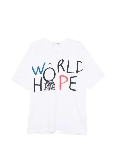 graphic-print cotton T-shirt by COMME DES GARCONS
