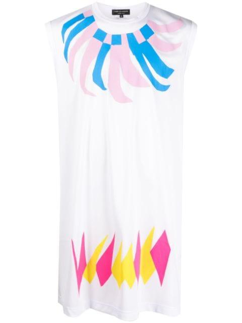 graphic-print long tank top by COMME DES GARCONS