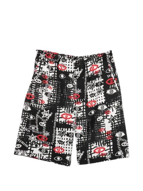 graphic-print shorts by COMME DES GARCONS