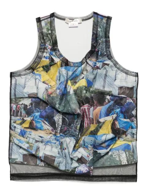 graphic-print tank top by COMME DES GARCONS
