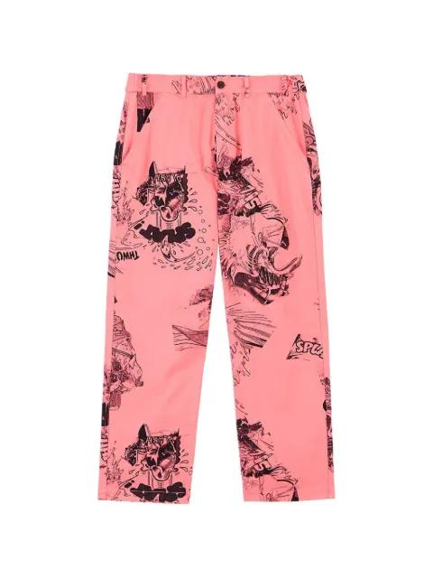 graphic-print trousers by COMME DES GARCONS