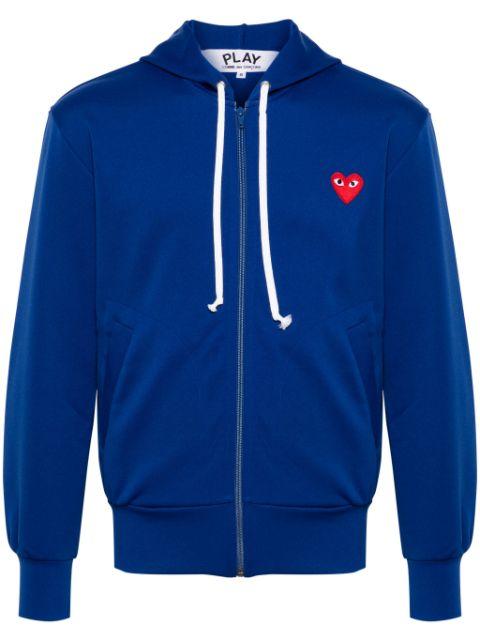 heart-appliqué hoodie by COMME DES GARCONS