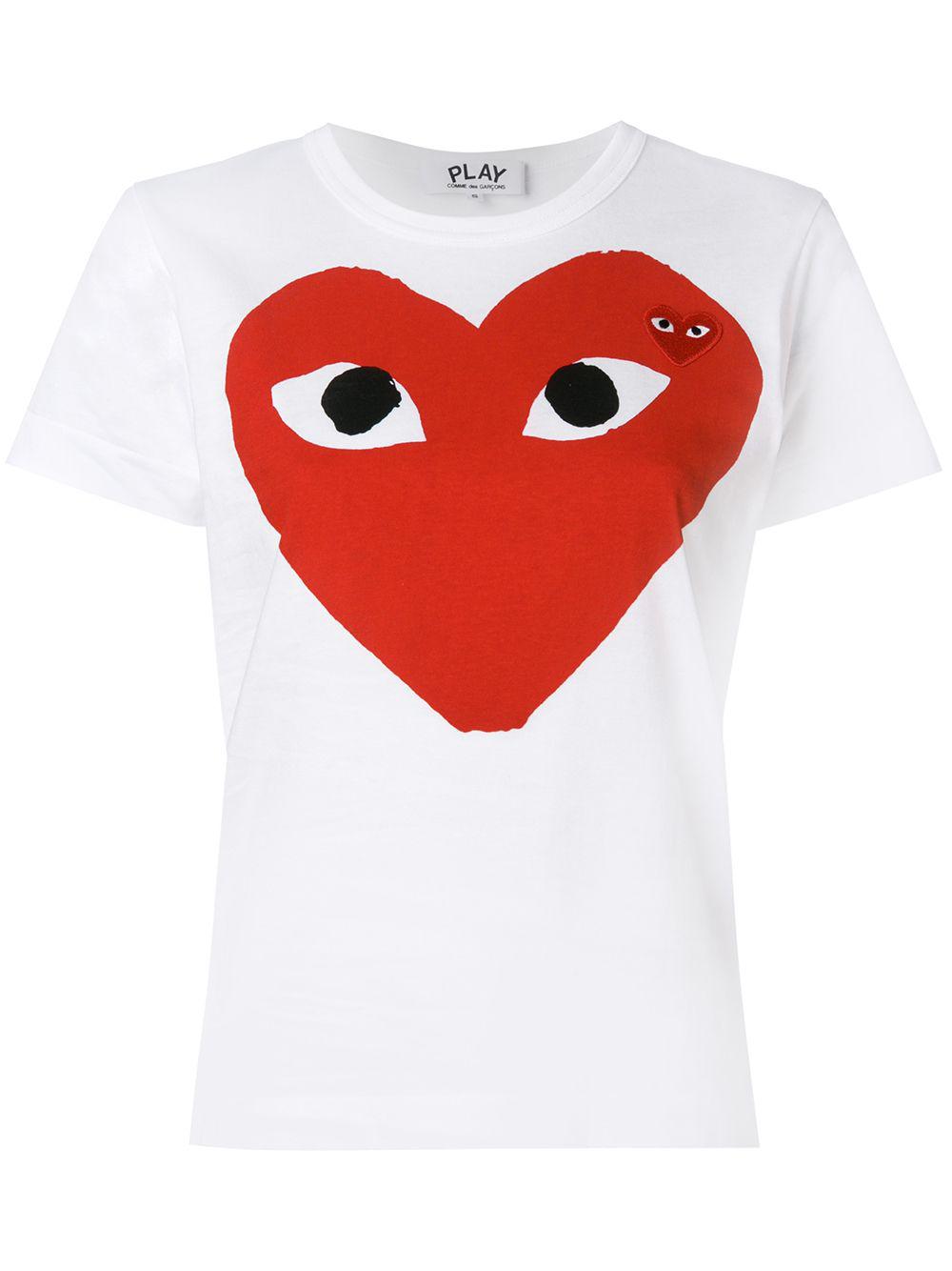 heart-eyes T-shirt by COMME DES GARCONS
