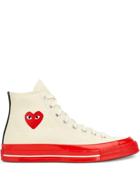 heart high-top sneakers by COMME DES GARCONS