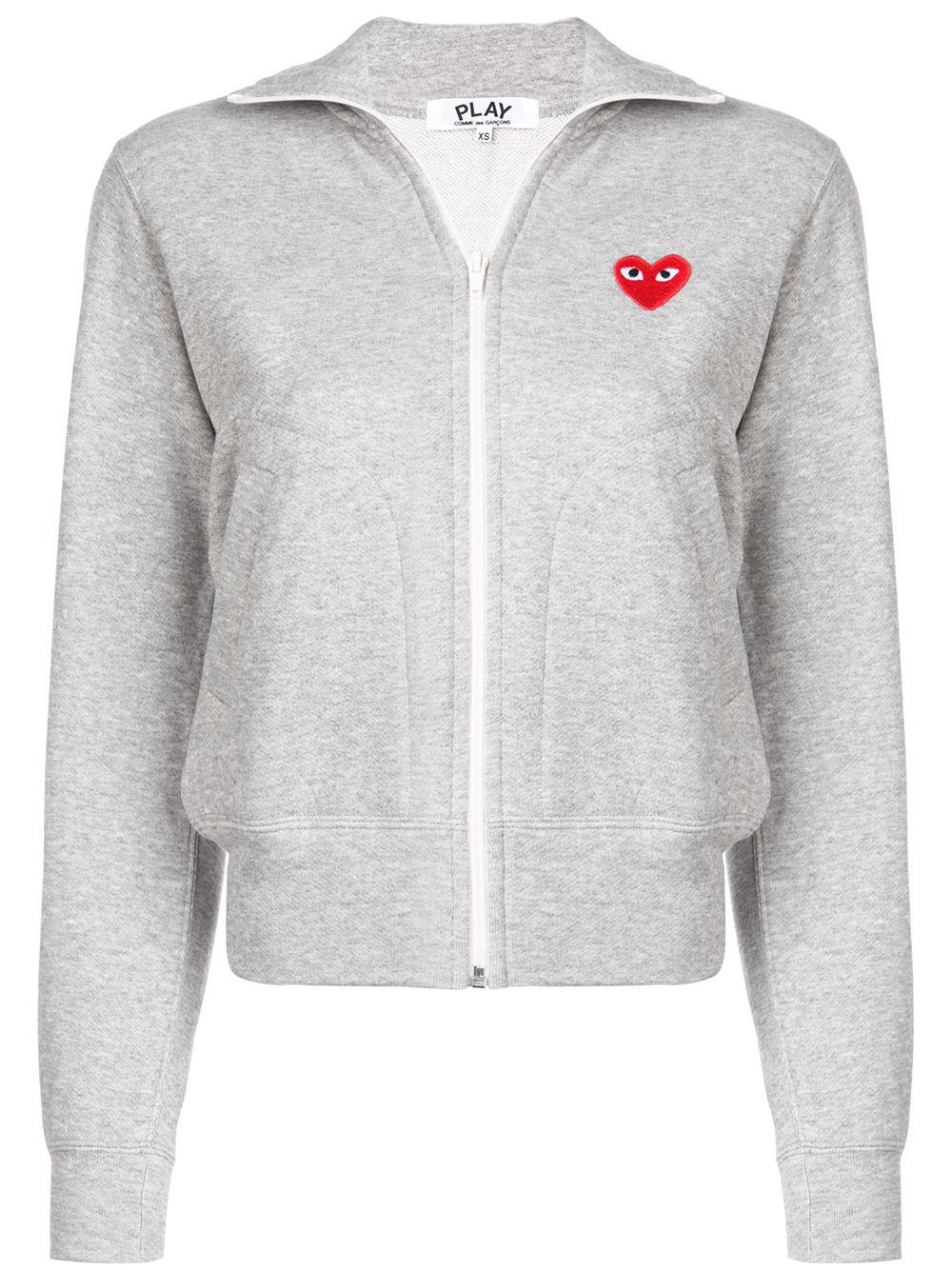 heart logo-patch track jacket by COMME DES GARCONS