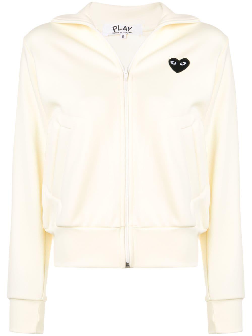 heart logo-patch track jacket by COMME DES GARCONS