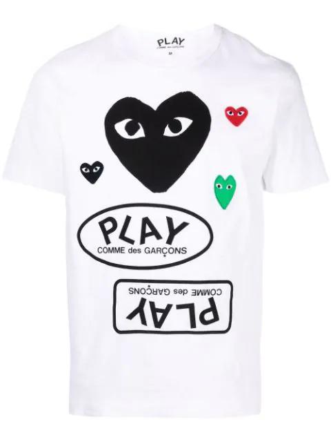 heart logo-print T-shirt by COMME DES GARCONS