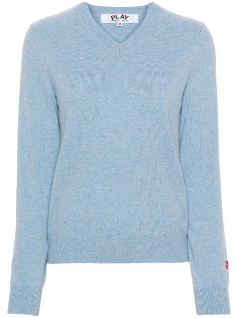 heart logo wool jumper by COMME DES GARCONS