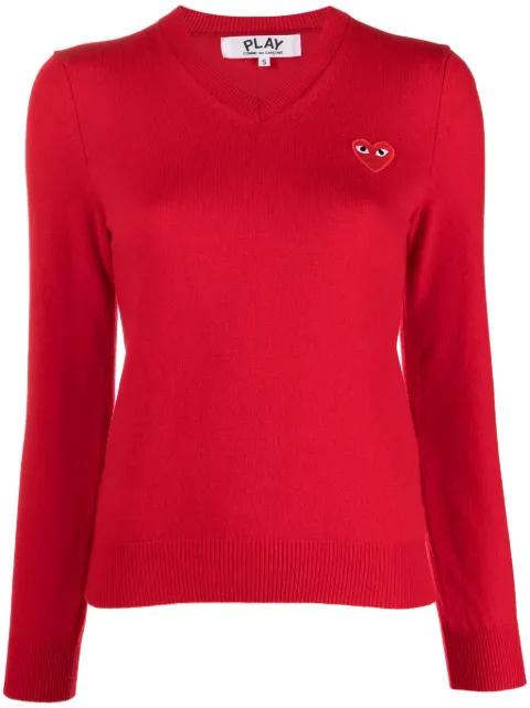 heart logo wool jumper by COMME DES GARCONS