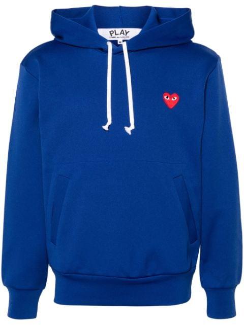 heart-motif drawstring hoodie by COMME DES GARCONS