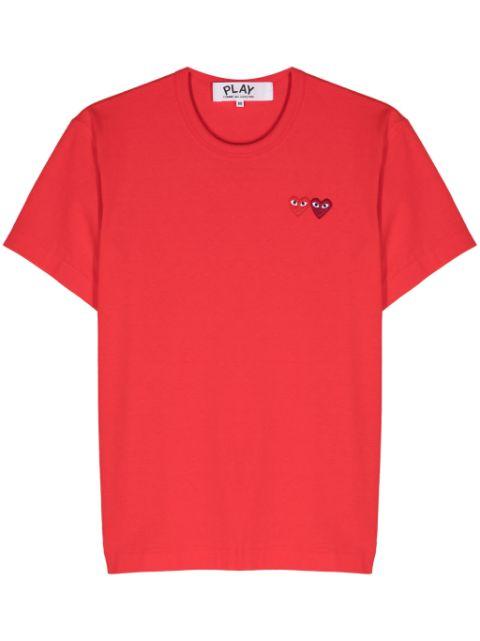 heart-patch T-shirt by COMME DES GARCONS