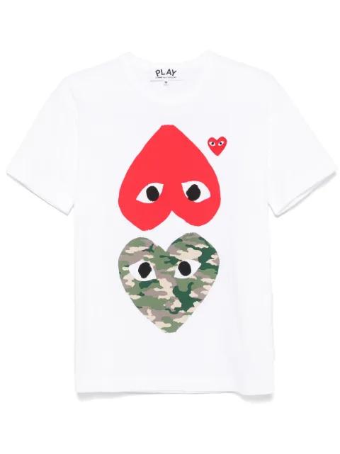heart-patch T-shirt by COMME DES GARCONS