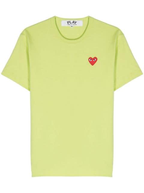 heart-patch T-shirt by COMME DES GARCONS
