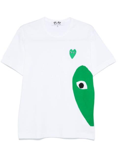 heart-patch T-shirt by COMME DES GARCONS