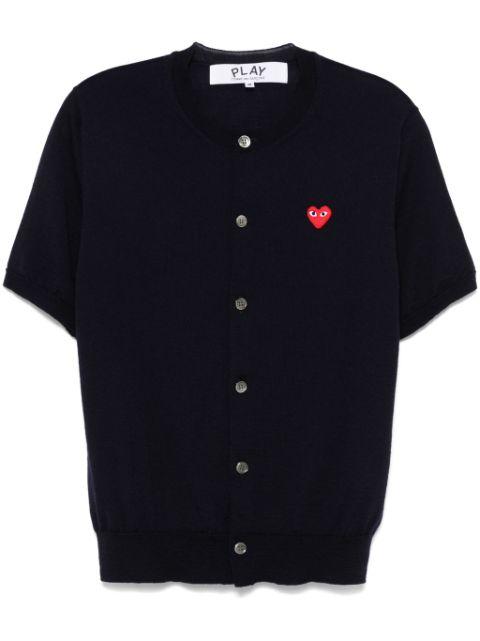 heart-patch cardigan by COMME DES GARCONS