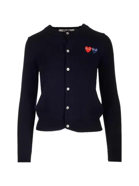 heart-patch cardigan by COMME DES GARCONS