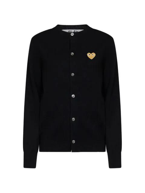 heart-patch cardigan by COMME DES GARCONS