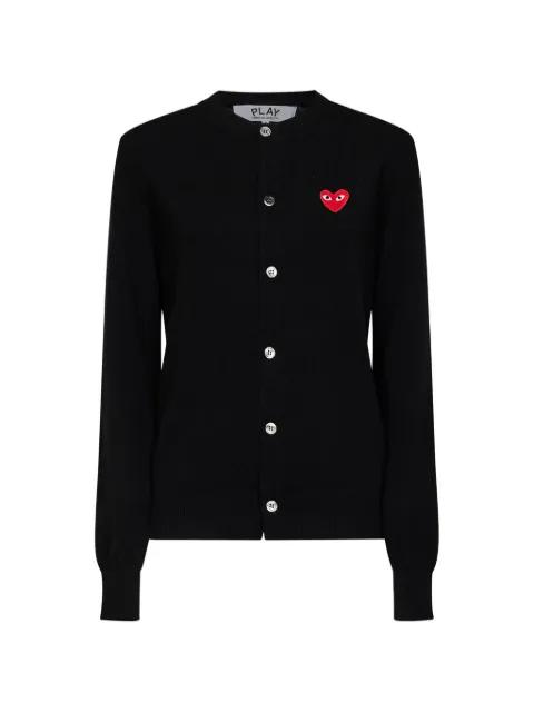 heart-patch cardigan by COMME DES GARCONS